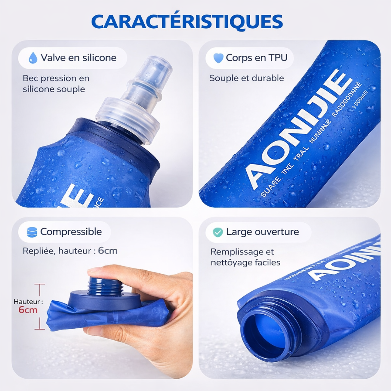 Lauf-Trinkflasche 250/500 ml | Berggrat