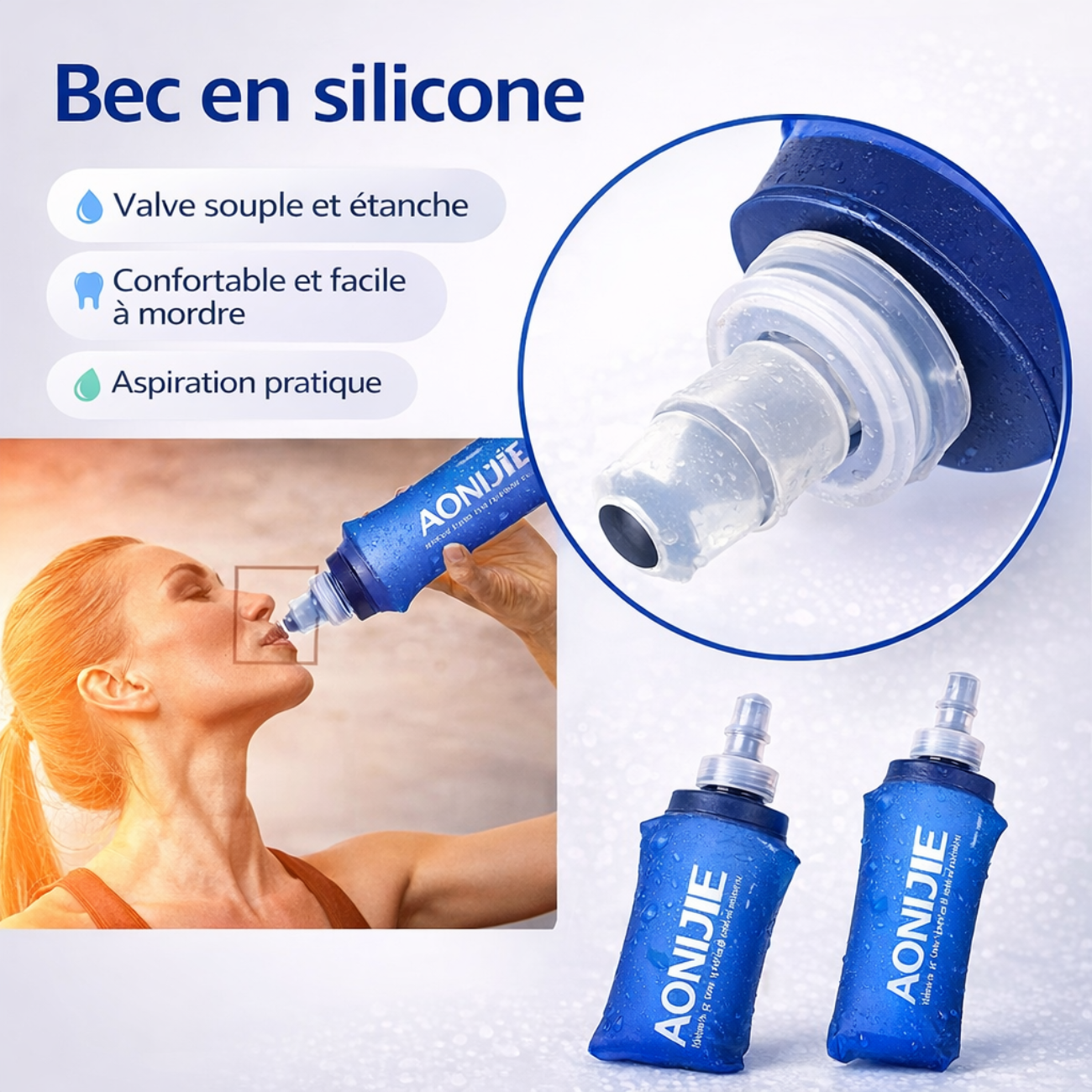 Lauf-Trinkflasche 250/500 ml | Berggrat
