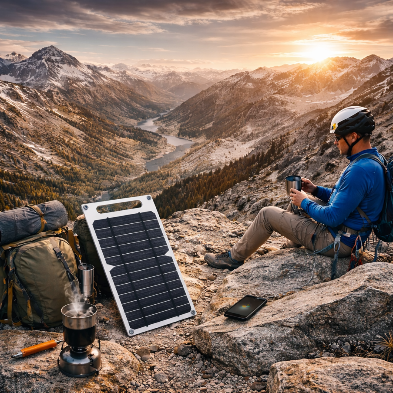 Solarpanel USB fürs Camping