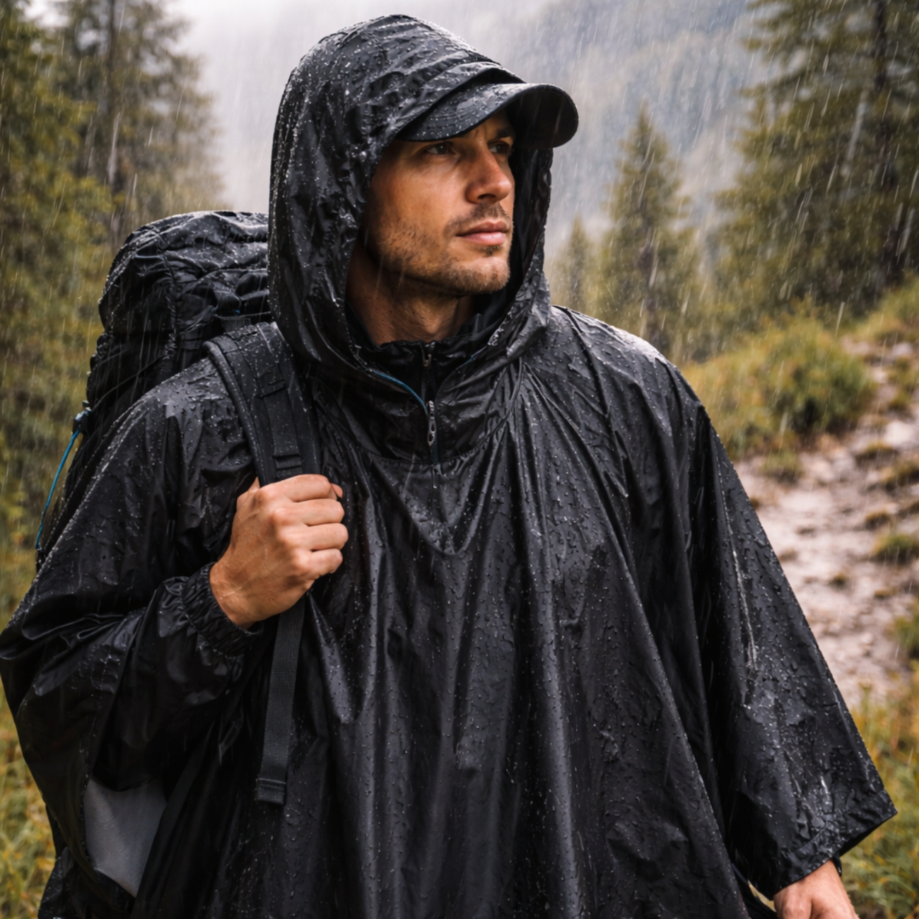 Regenponcho 3-in-1 wasserdicht