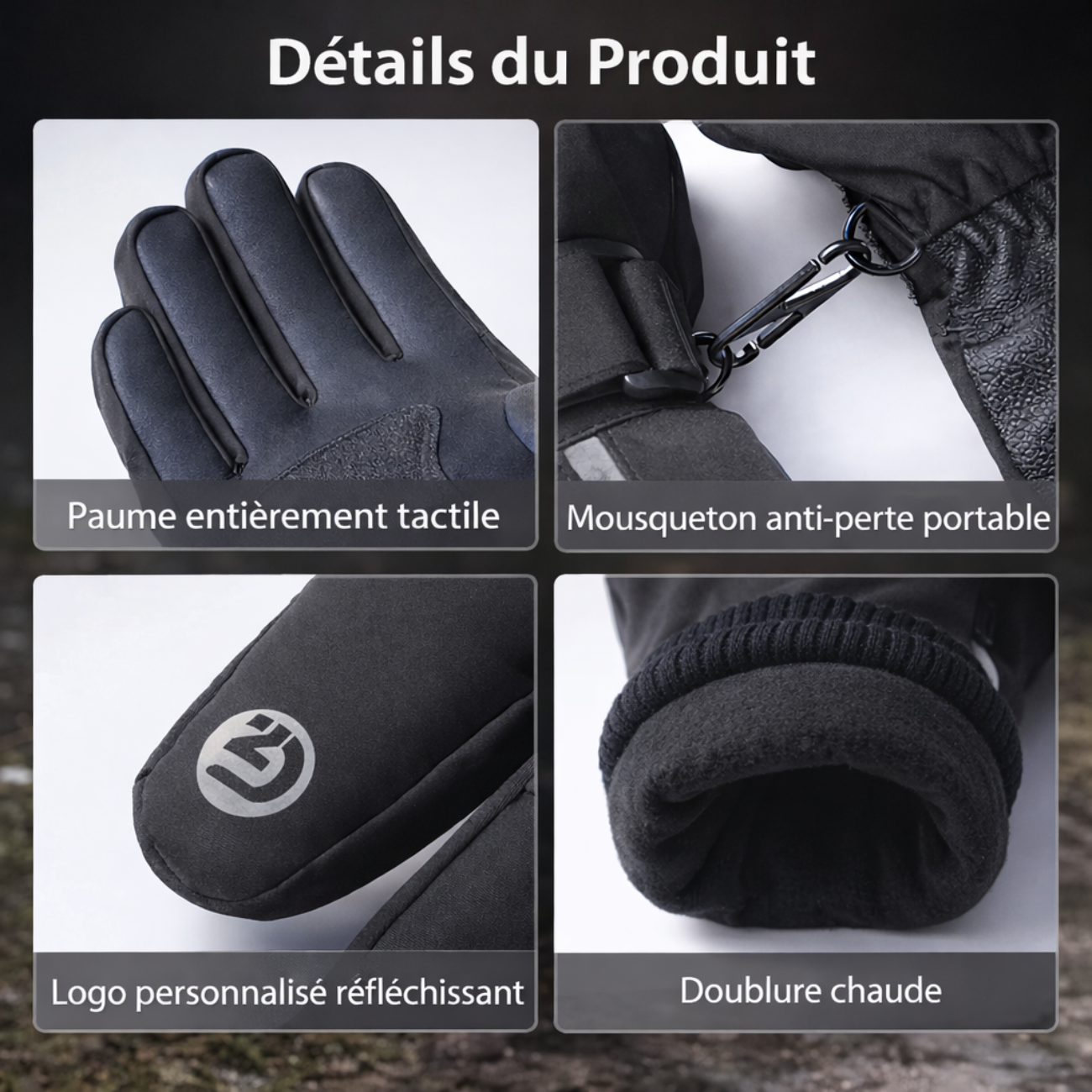 Warme Wanderhandschuhe