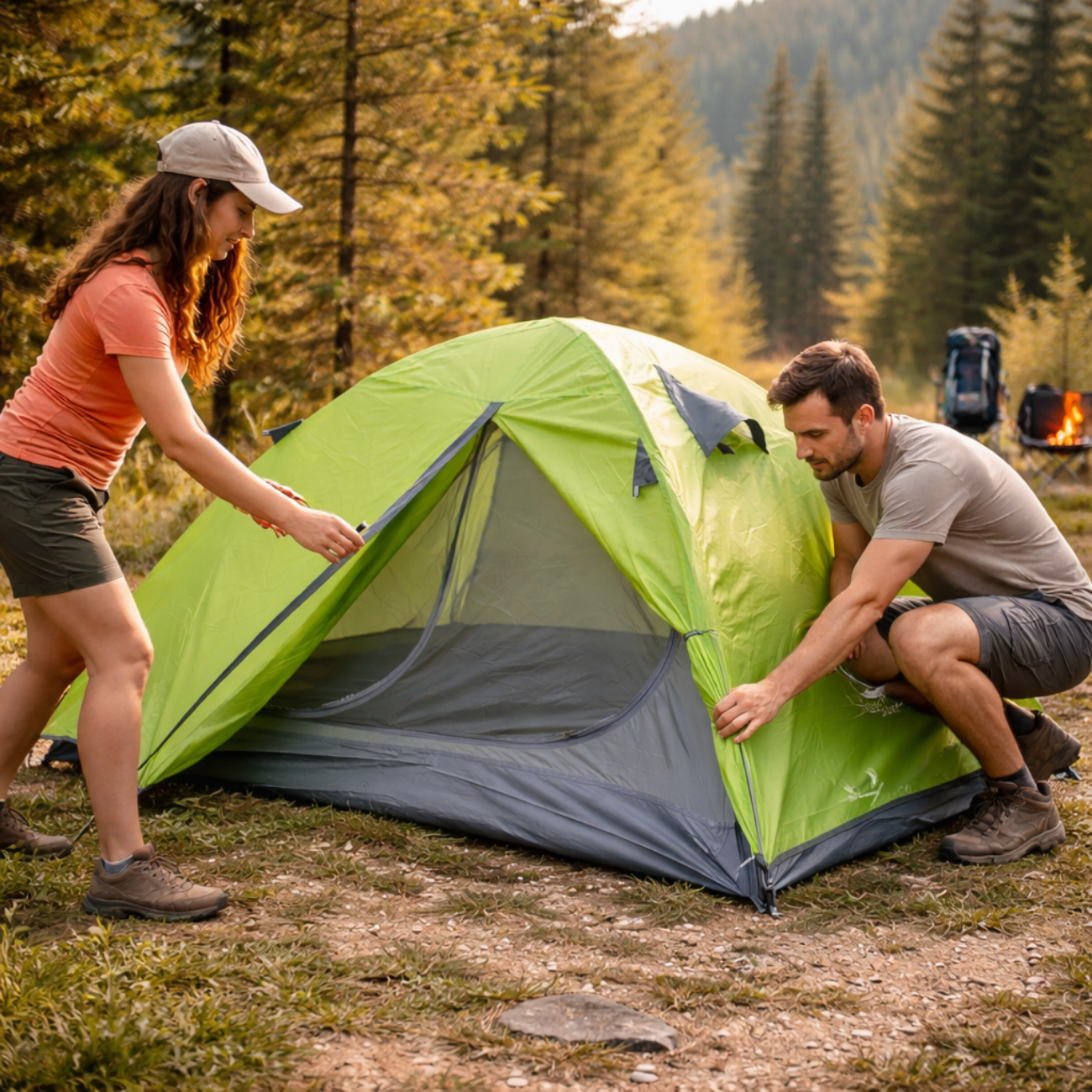 Leichtes 2-Personen-Campingzelt | Berggrat