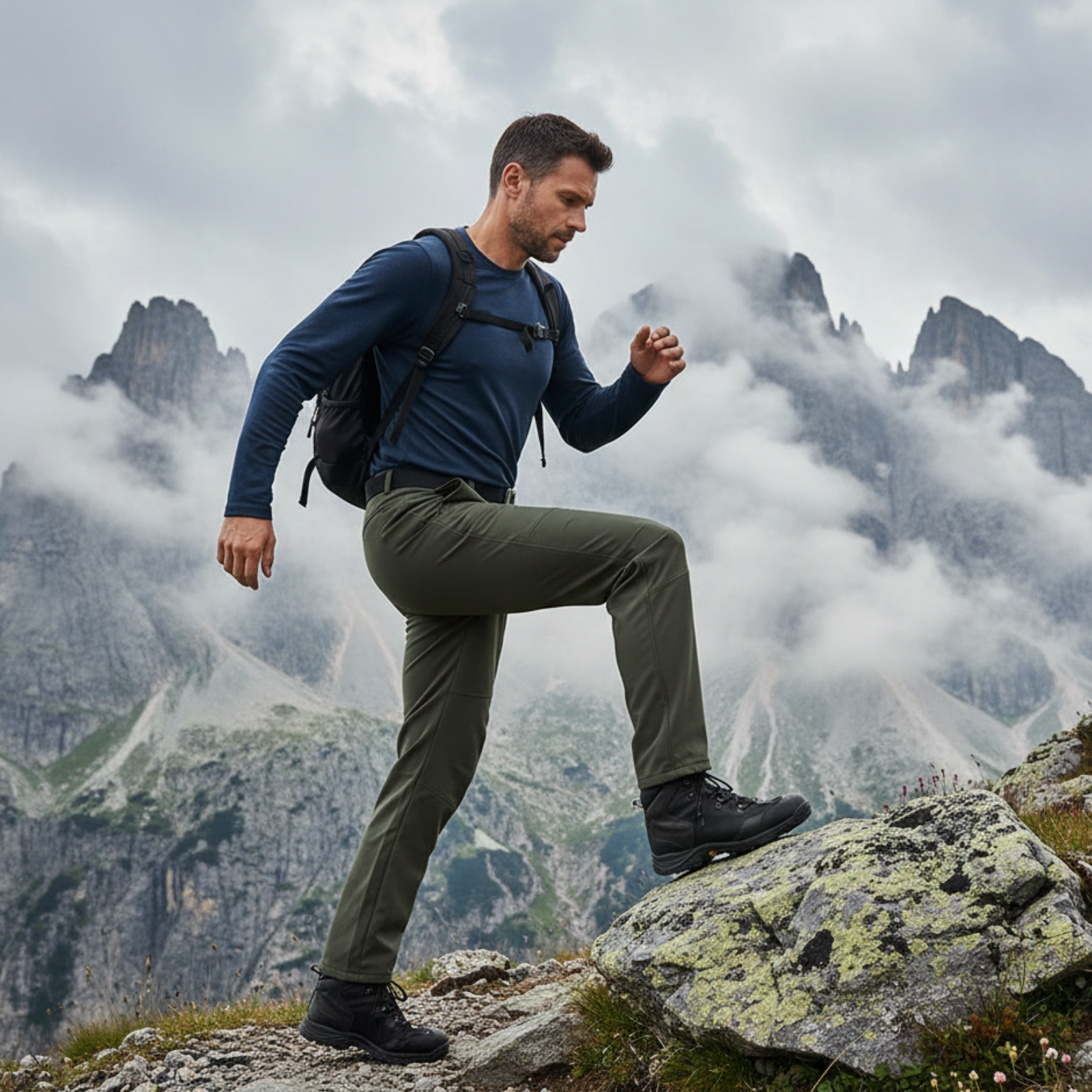 Gefütterte Trekkinghose Herren