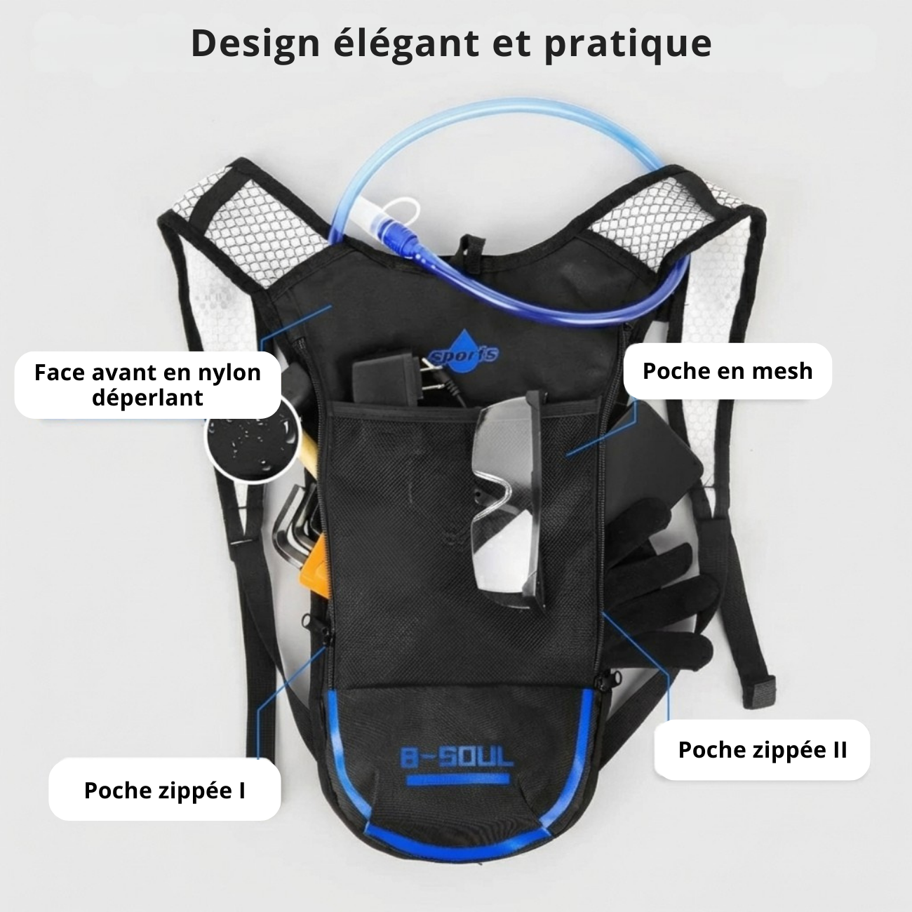 Trailrucksack mit 2L-Trinkblase | Berggrat