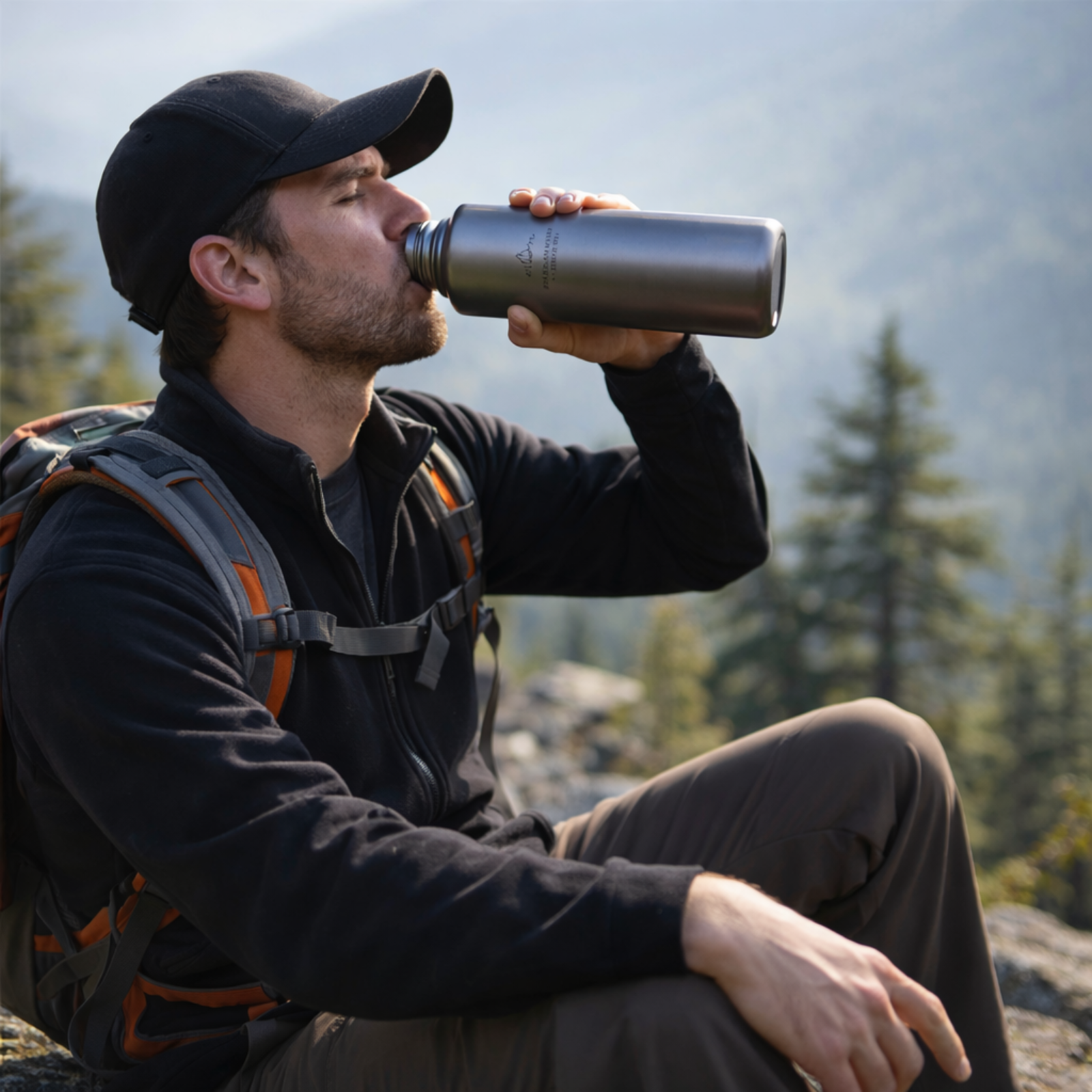 Titan-Trinkflasche fürs Wandern
