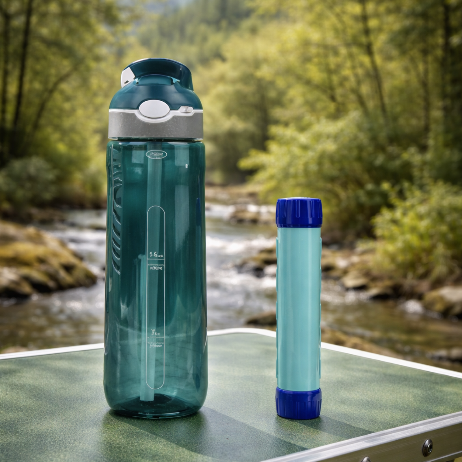 Wander-Trinkflasche mit Filter | Berggrat