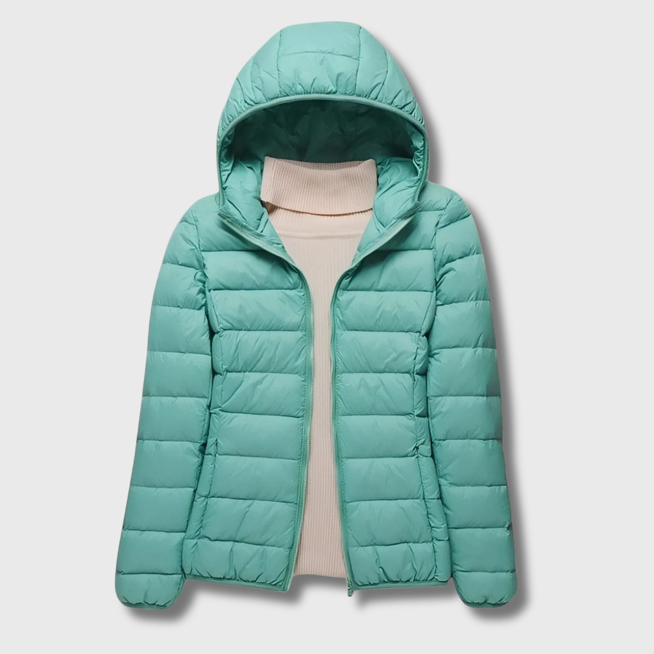 Damen-Daunenjacke komprimierbar