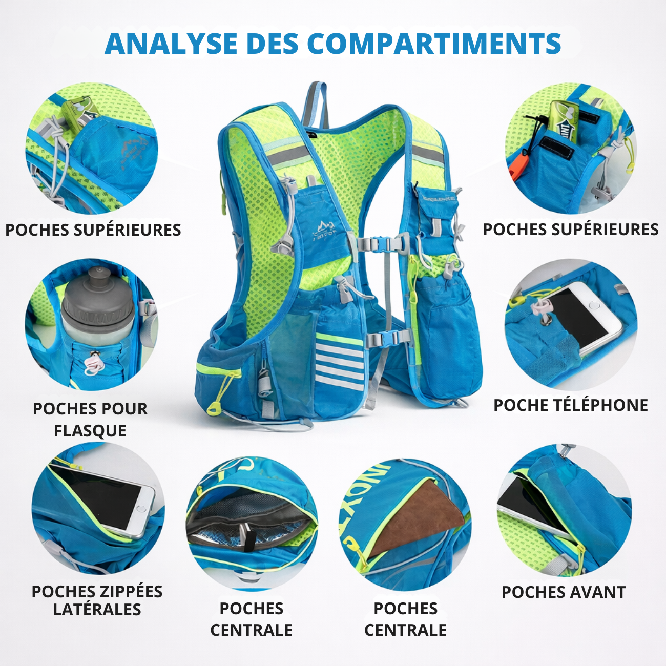 Trinkrucksack-Weste 8 L | Berggrat