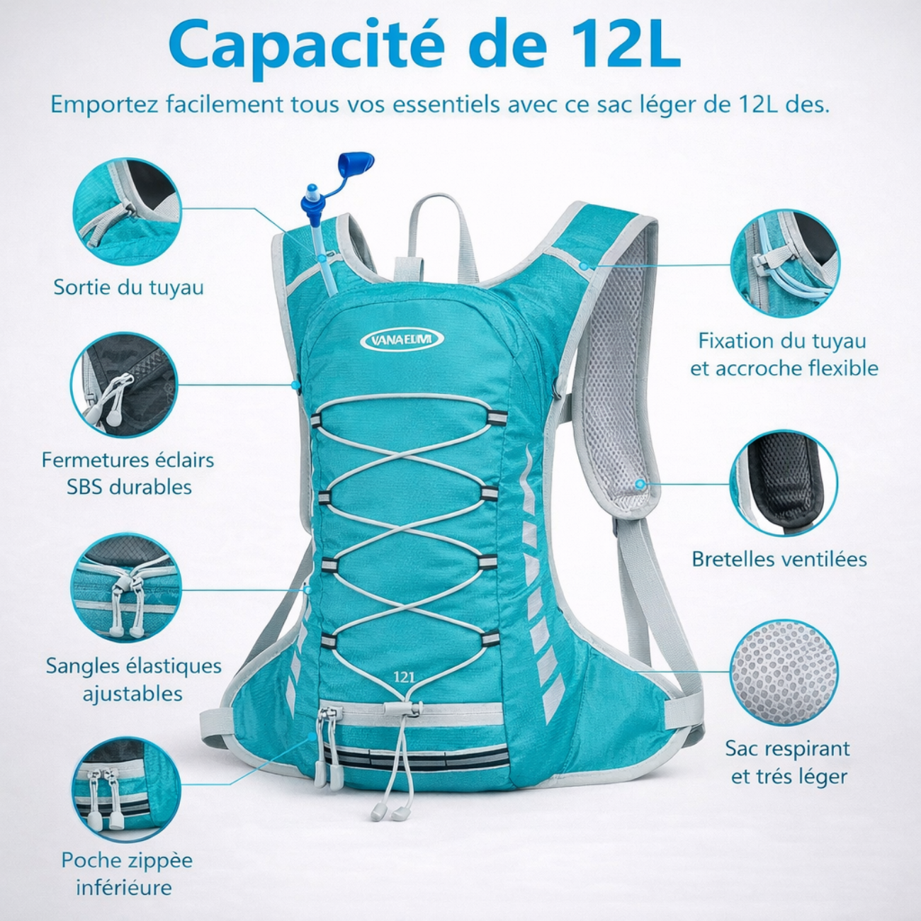 Sport-Trinkrucksack 12L | Berggrat