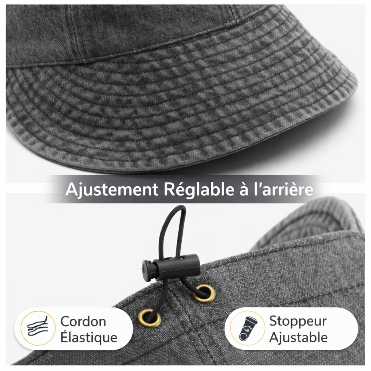 Damen-Denim-Wanderkappe