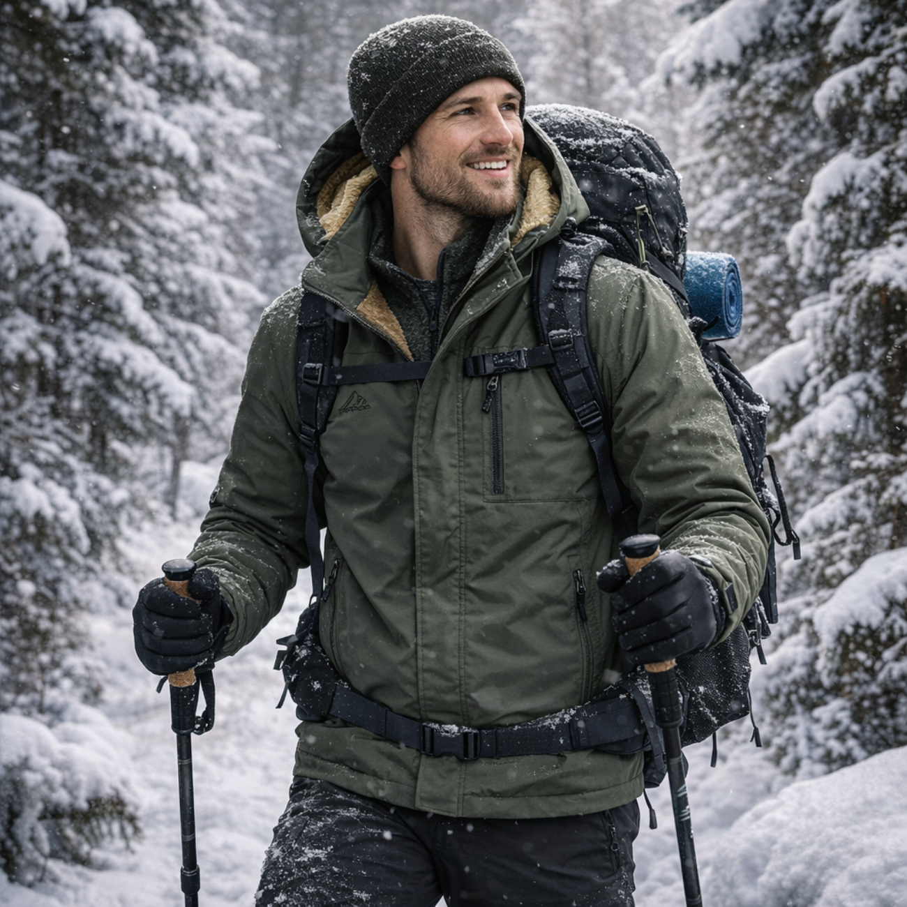Outdoor-Parka wasserdicht warm