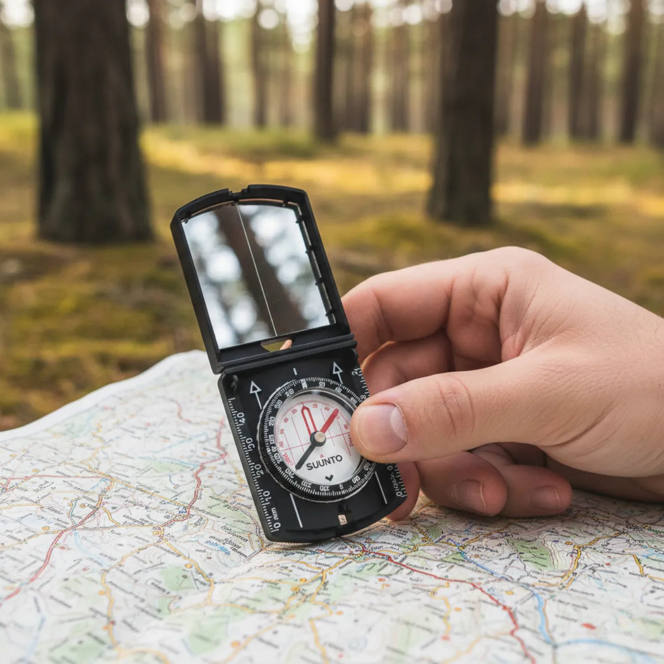 Wanderkompass mit Peilspiegel | Berggrat