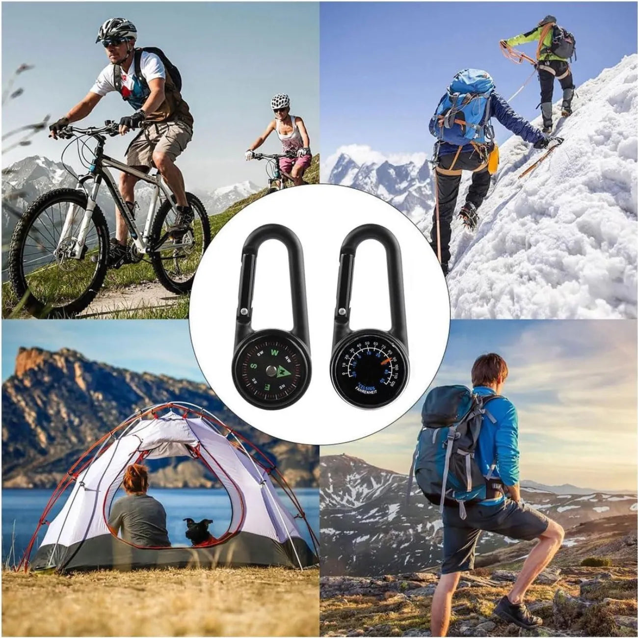 Karabiner-Kompass 3-in-1 | Berggrat