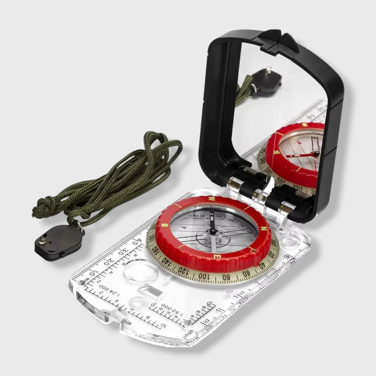 Wanderkompass Spiegel & LED | Berggrat