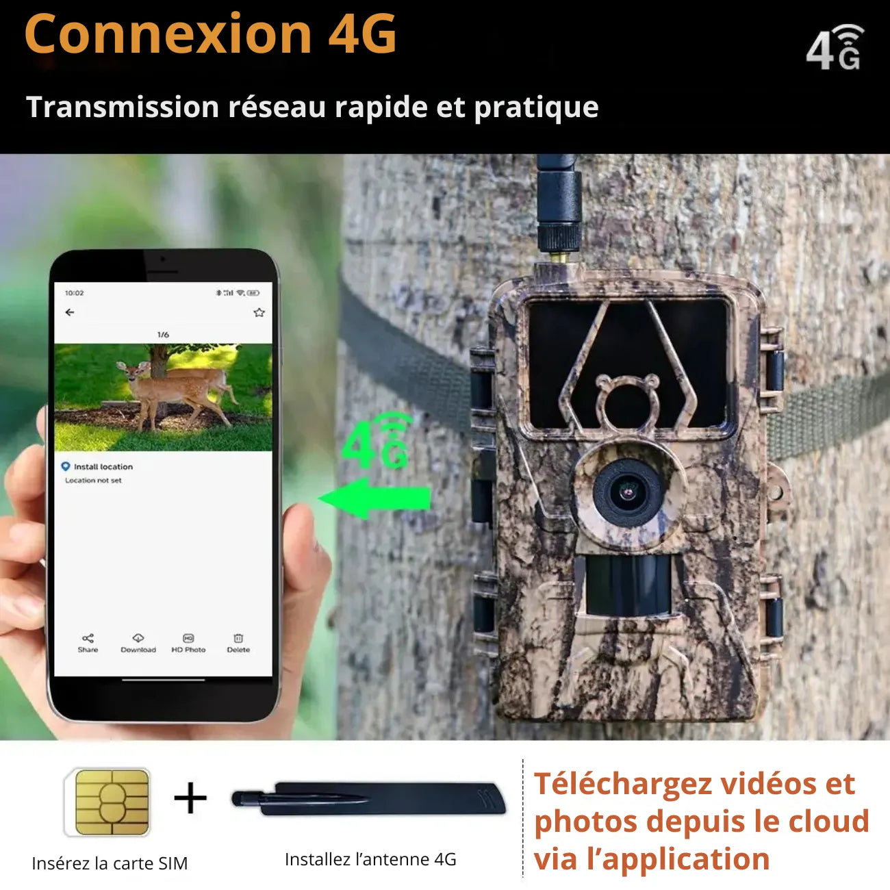 Wildkamera Ultra HD mit 4G