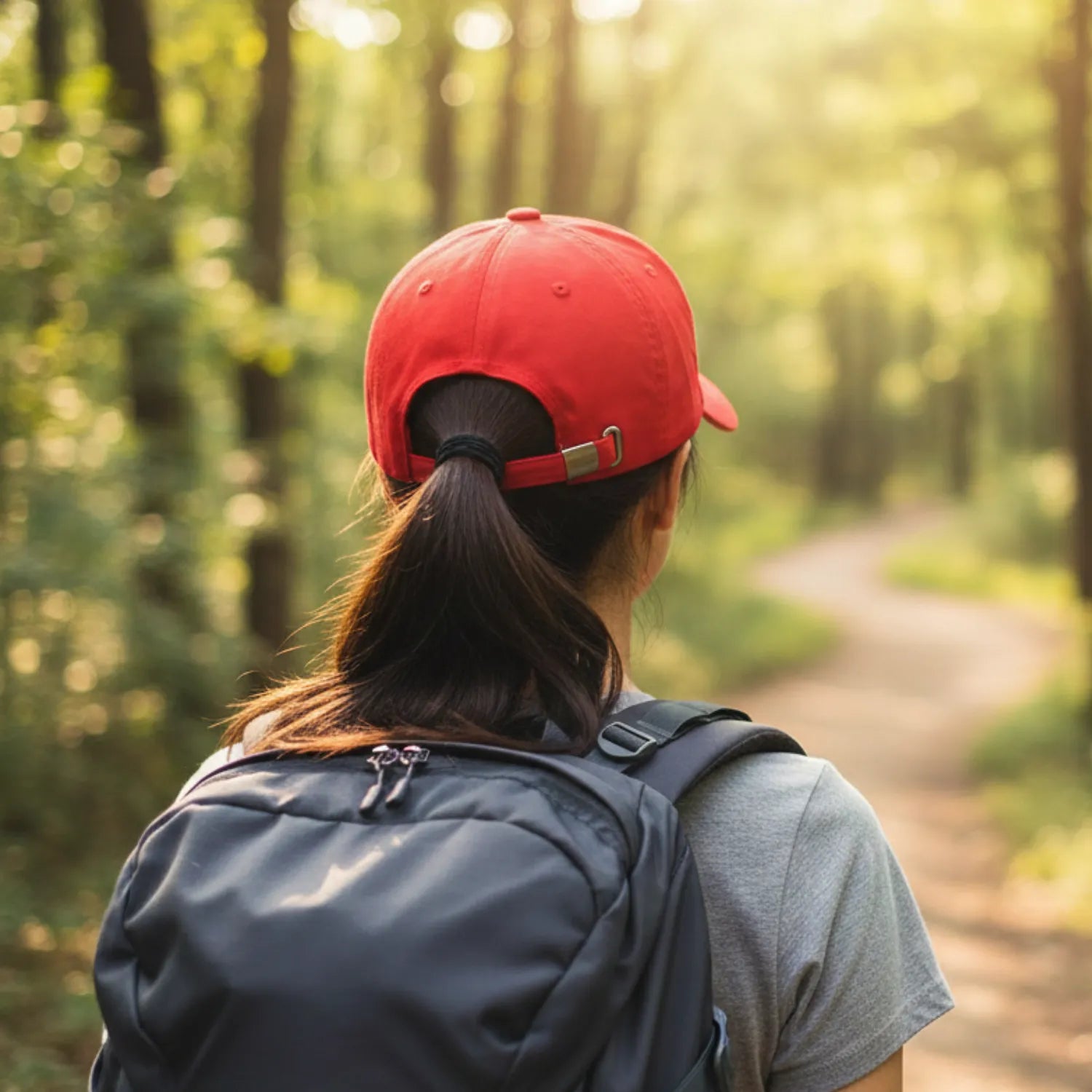 Damen-Sportcap gebogener Schirm
