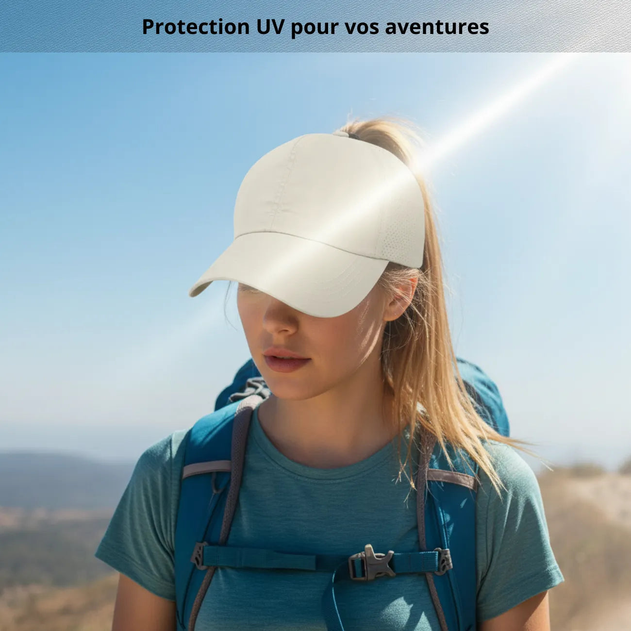 Damen-Golfcap mit Sonnenschutz