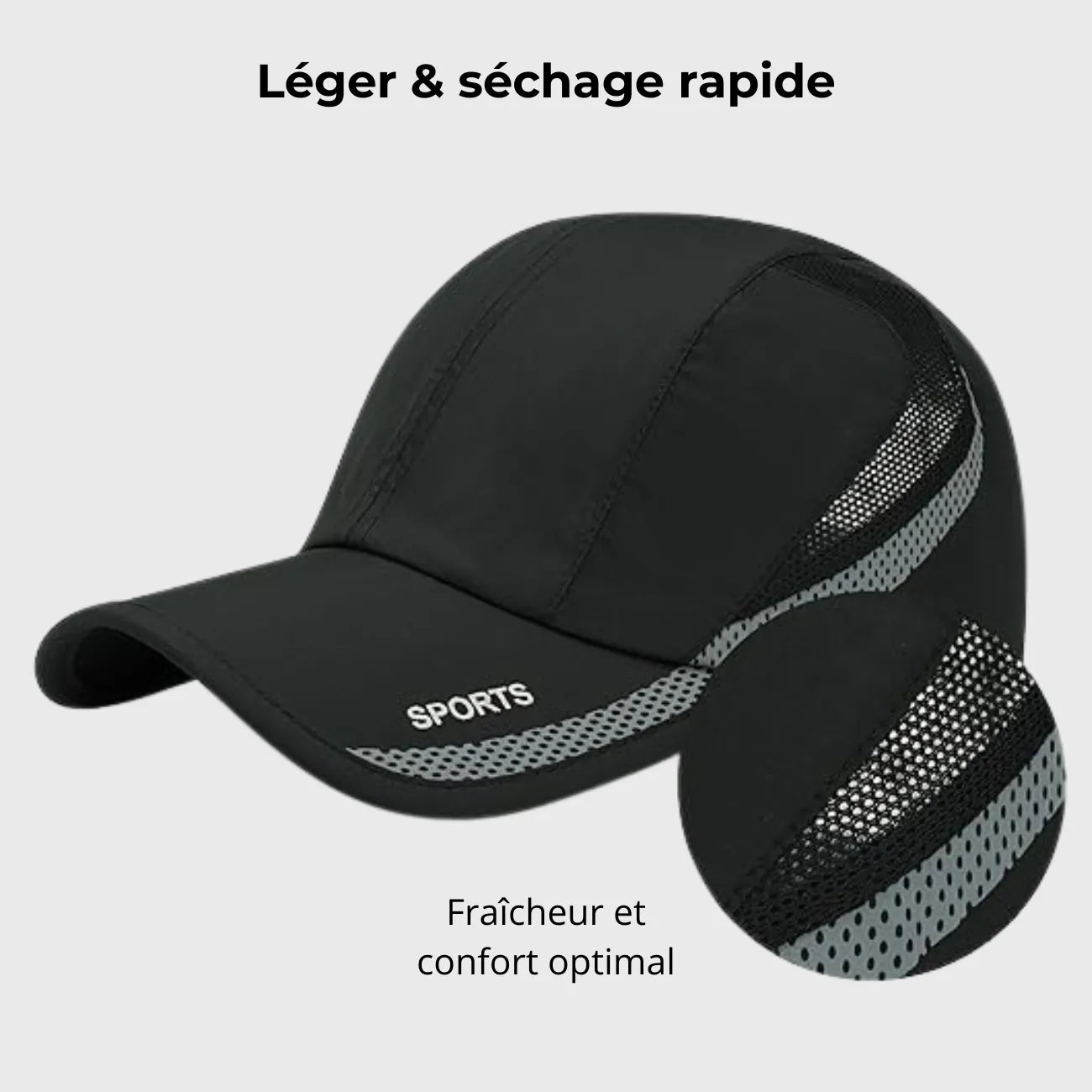 Herren-Sportcap Pferdeschwanz