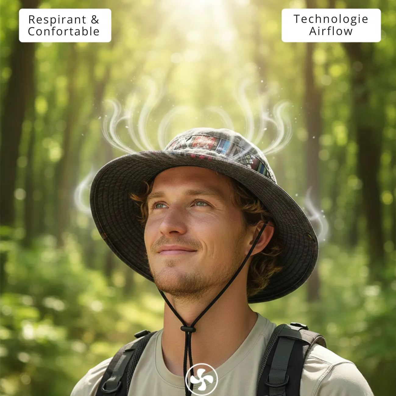 Trekkinghut UV-Schutz Krempe