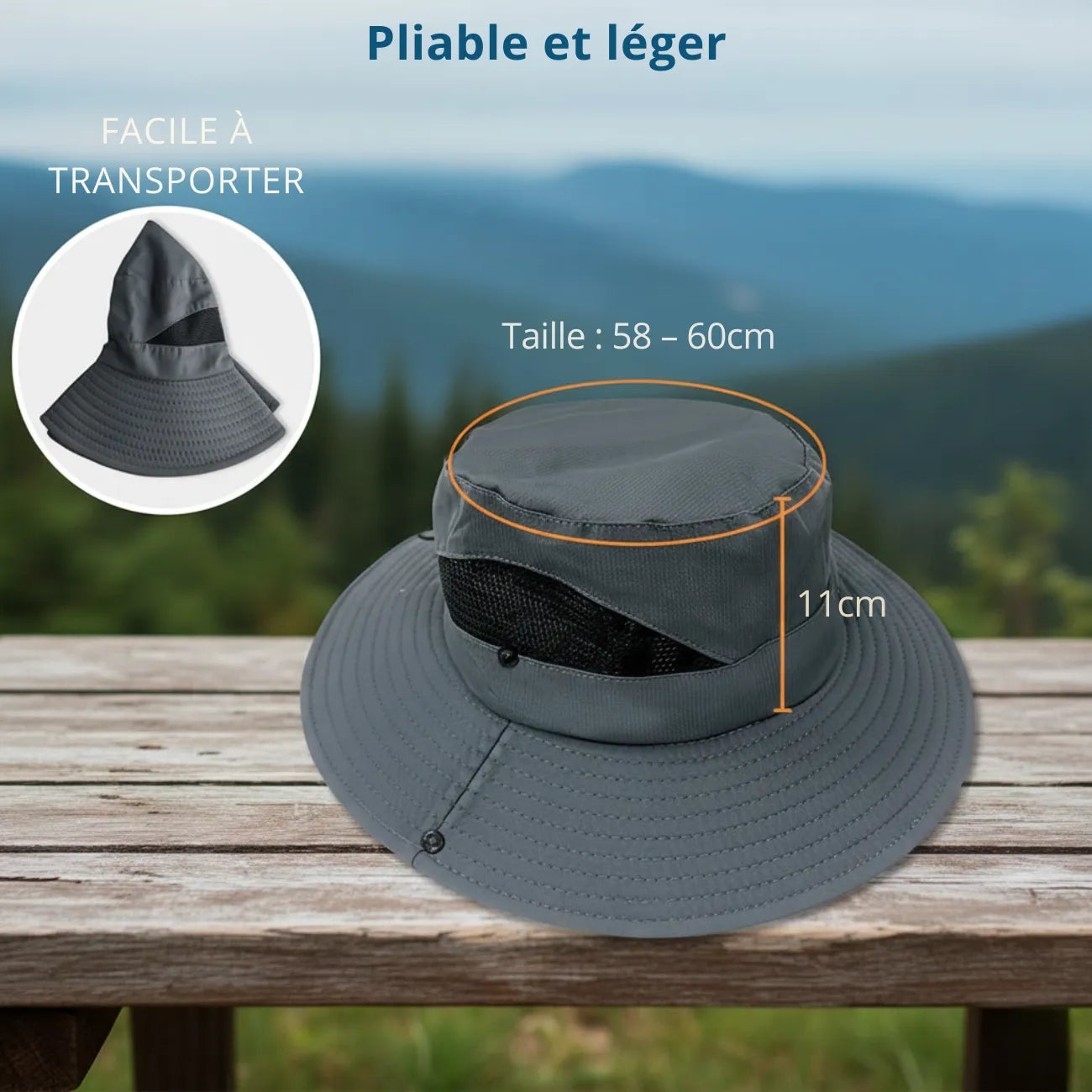 Wanderhut für Herren mit UPF50+ | Berggrat