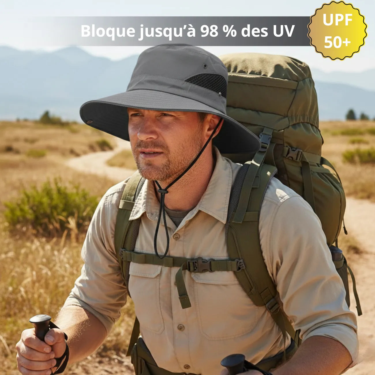 Wanderhut für Herren mit UPF50+ | Berggrat