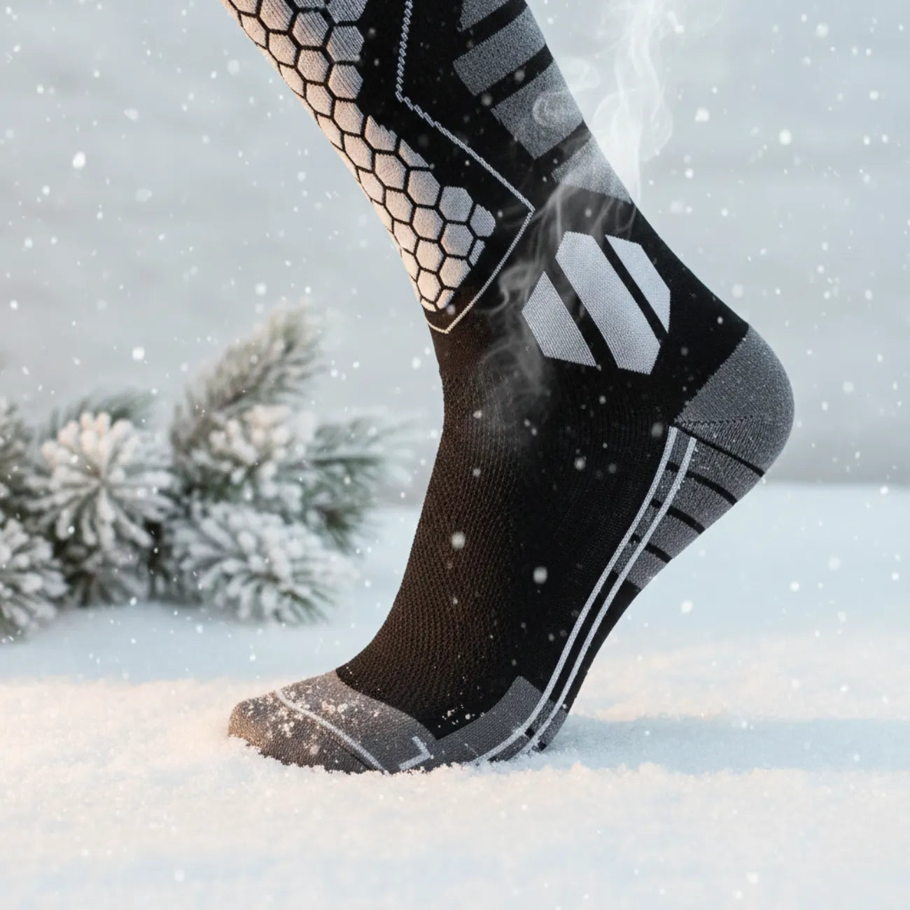 Kompressions-Wandersocken hoch