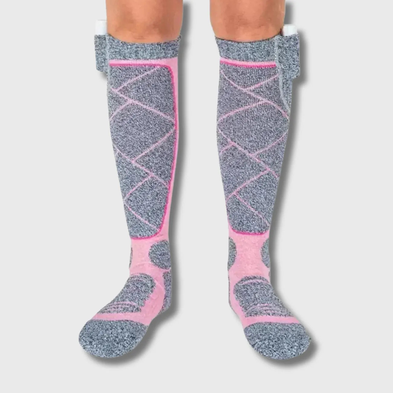 Lange beheizbare Socken mit Akku