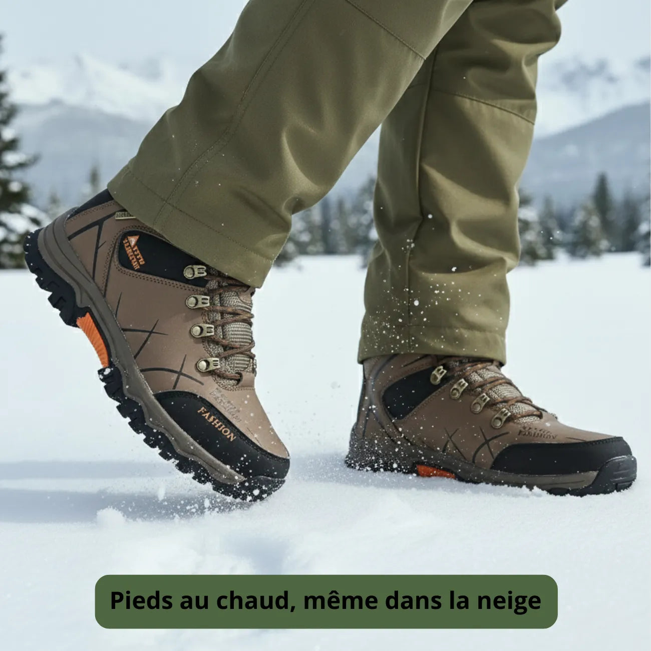 Herren-Leder-Wanderschuhe