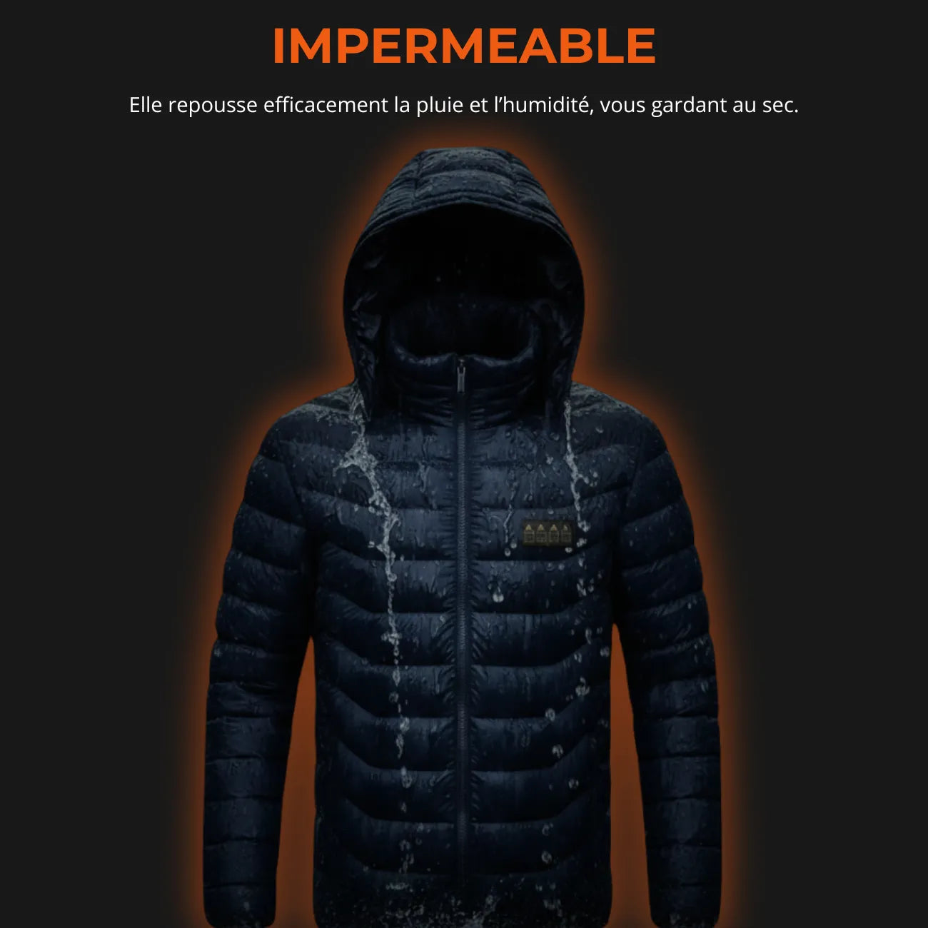 USB-Heizdaunenjacke mit Kapuze | Berggrat