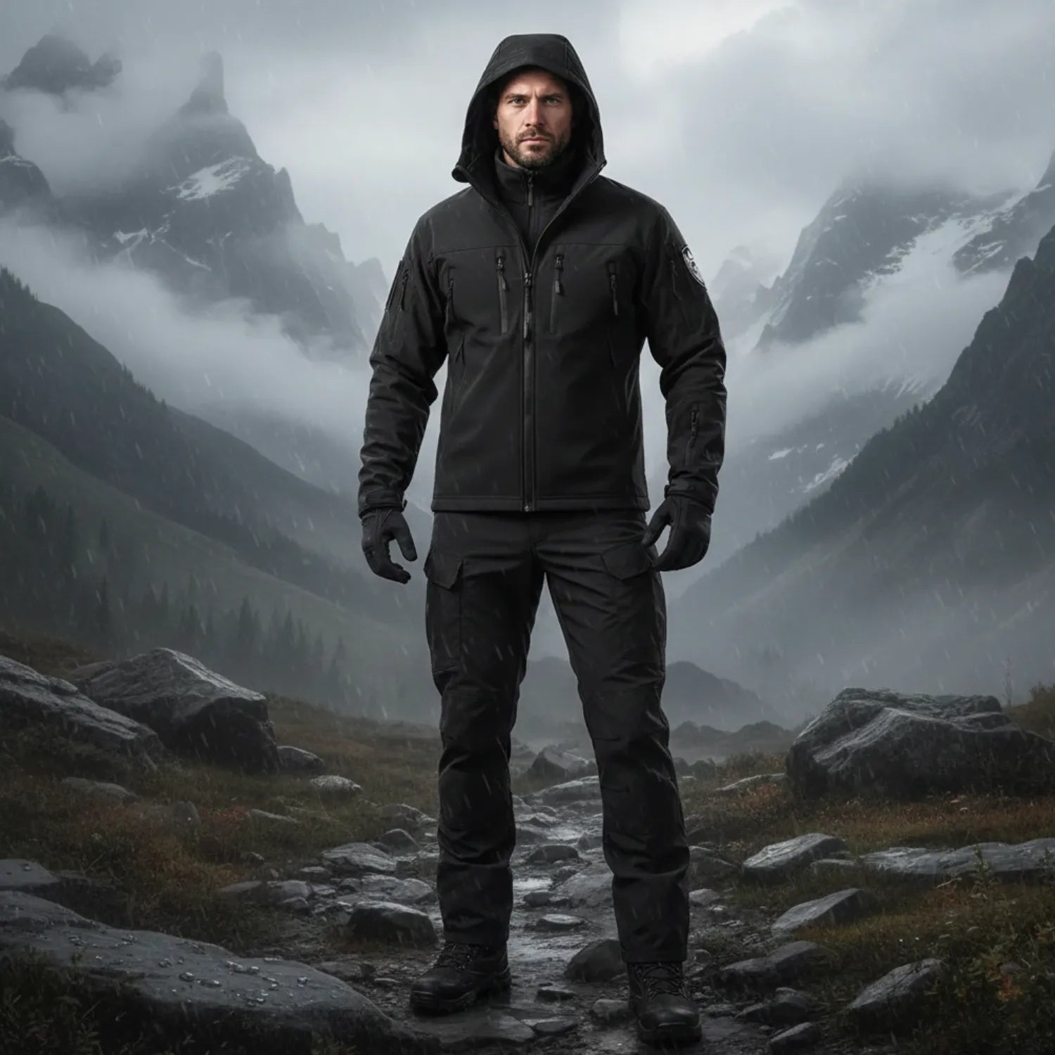 Softshell-Wanderset | Berggrat