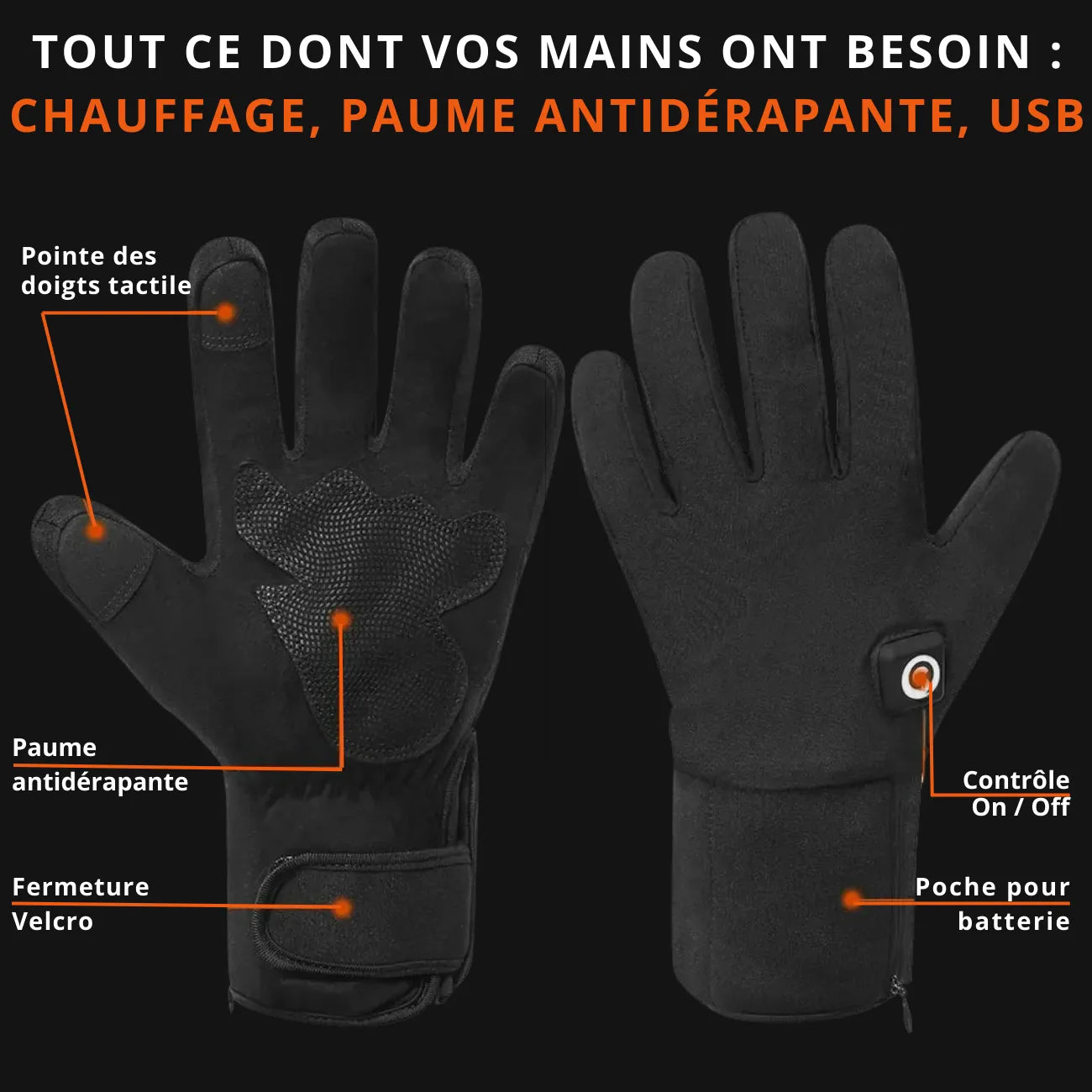 Aufladbare Heizhandschuhe