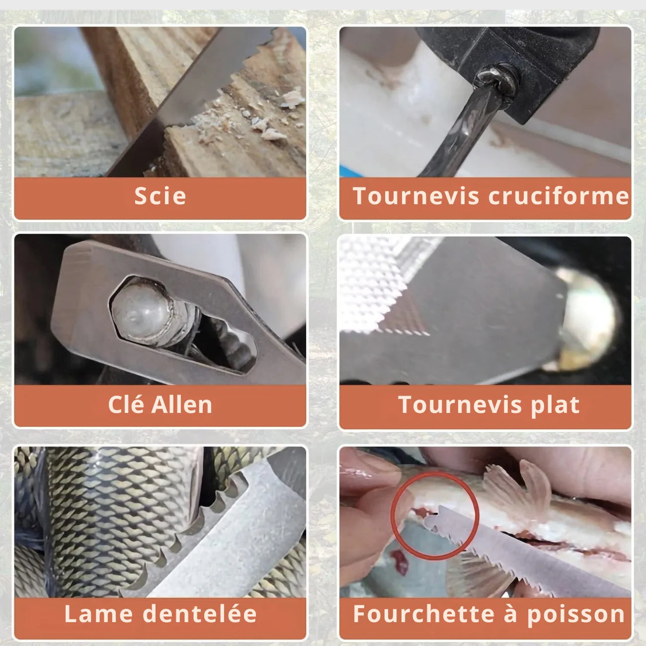 Tragbare Survival-Axt 14-in-1 | Berggrat