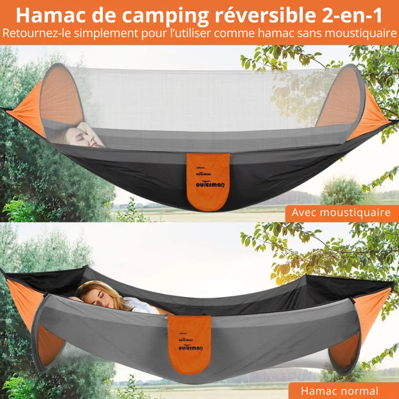 Hängende Hängematte mit Zeltdach | Berggrat