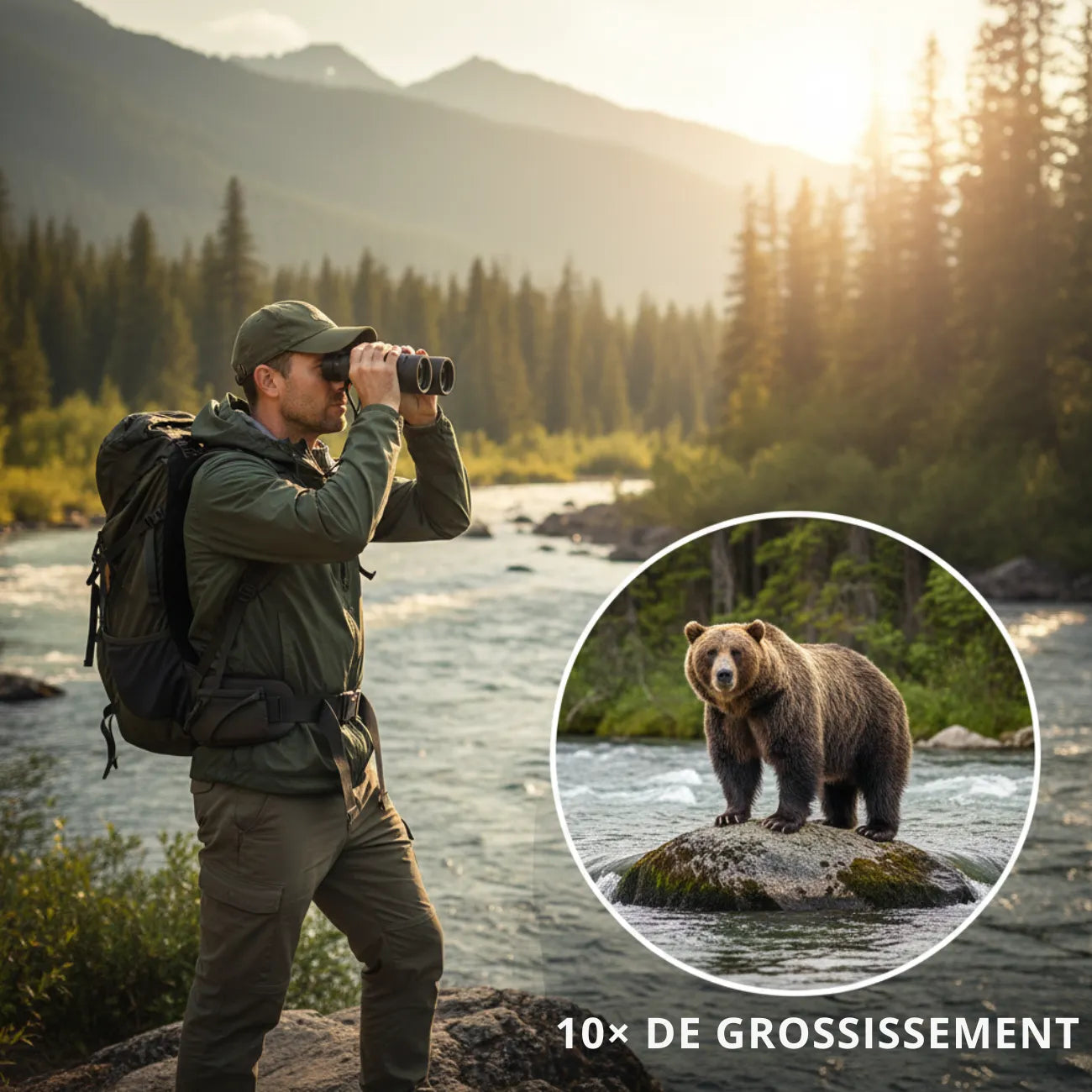 Wanderfernglas 10x42 stark | Berggrat