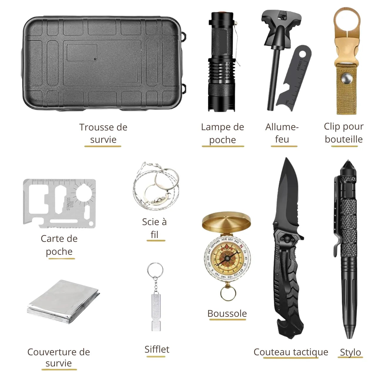 Taktisches Survival-Set Outdoor