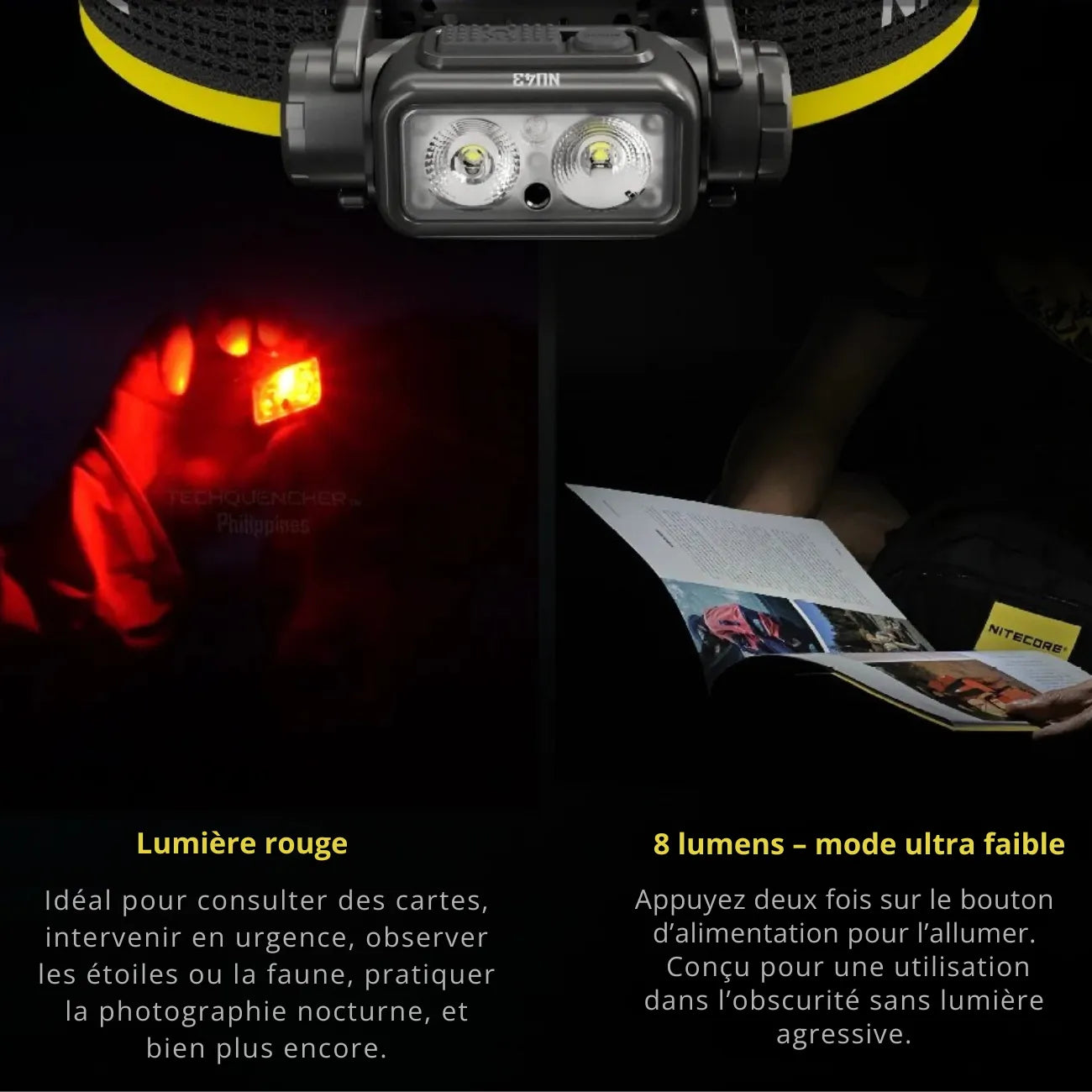 Wiederaufladbare LED-Stirnlampe