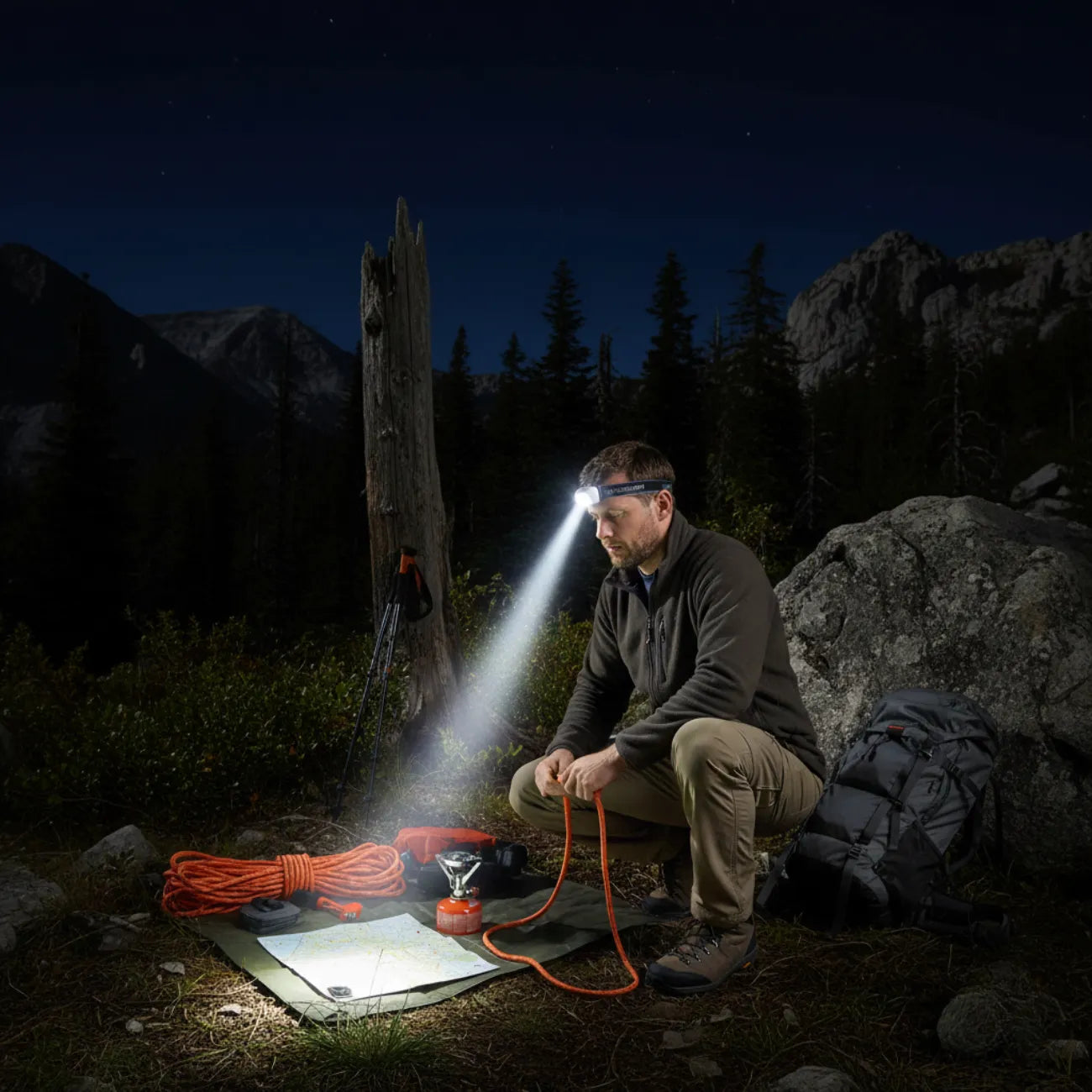 Starke Stirnlampe fürs Wandern | Berggrat