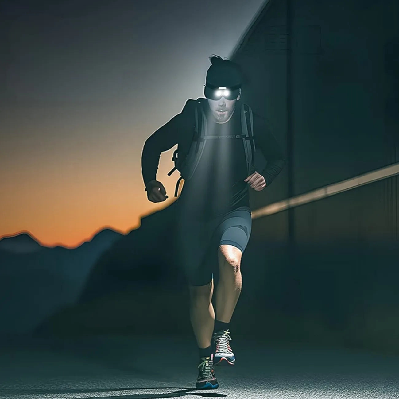 LED-Wander-Stirnlampe mit Sensor