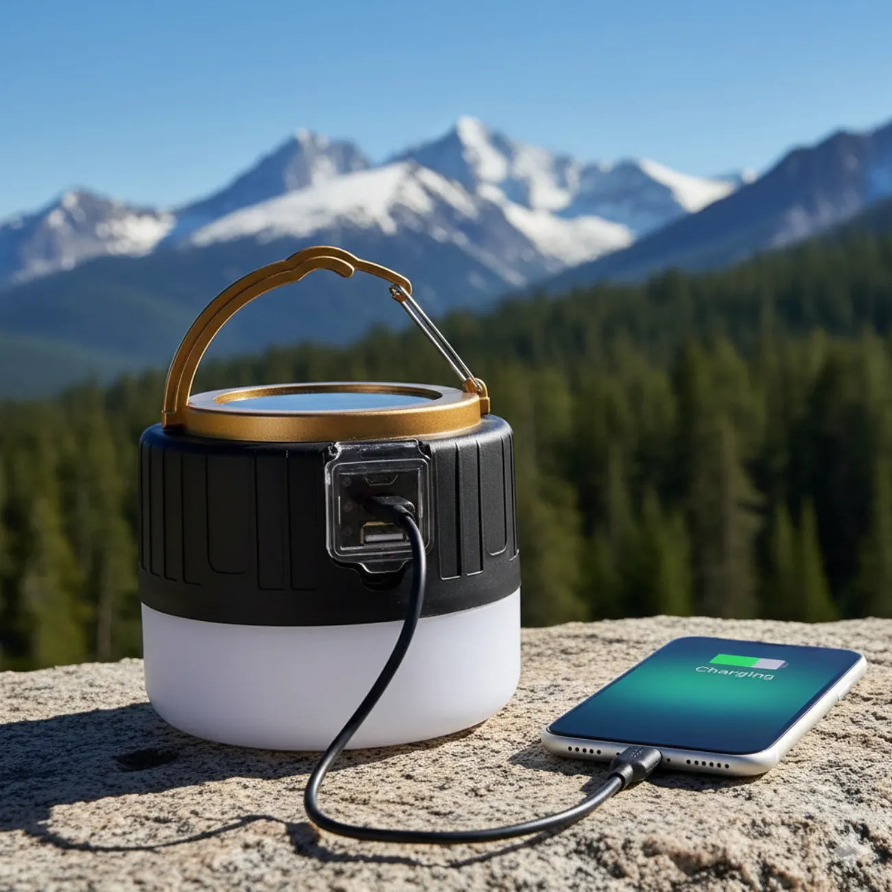 Solar-USB-Campingleuchte | Berggrat