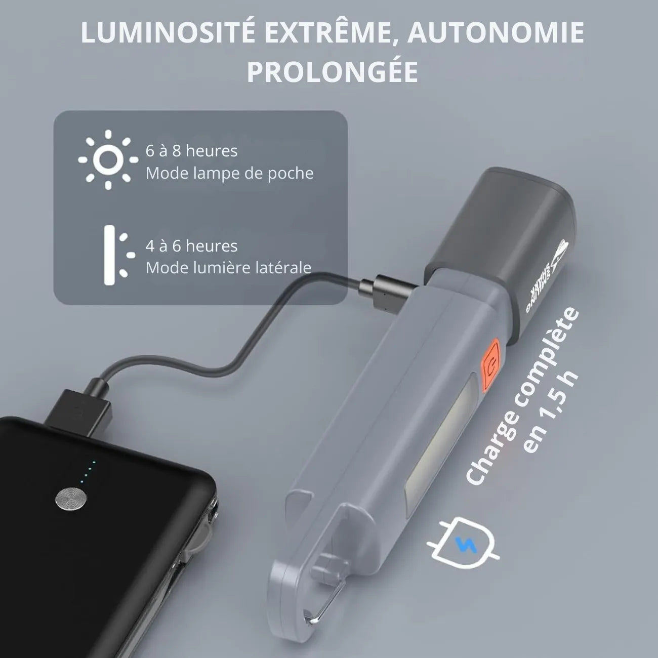 Aufladbare LED-Taschenlampe