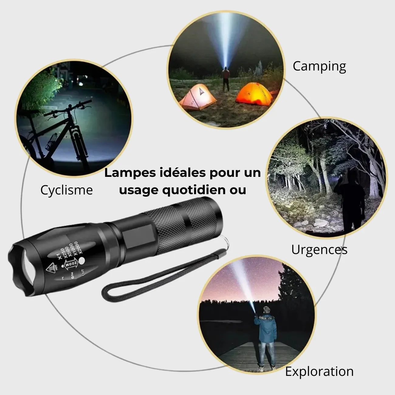 LED-Taschenlampe fürs Wandern | Berggrat