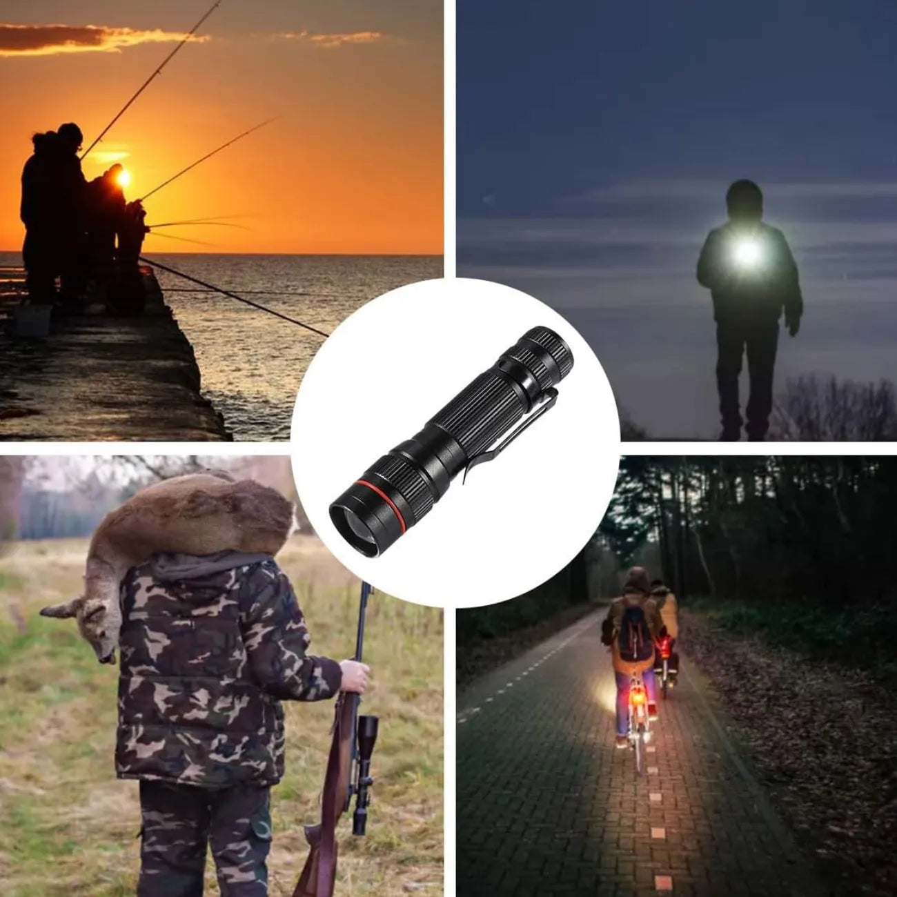 Aufladbare Taschenlampe mit Zoom | Berggrat