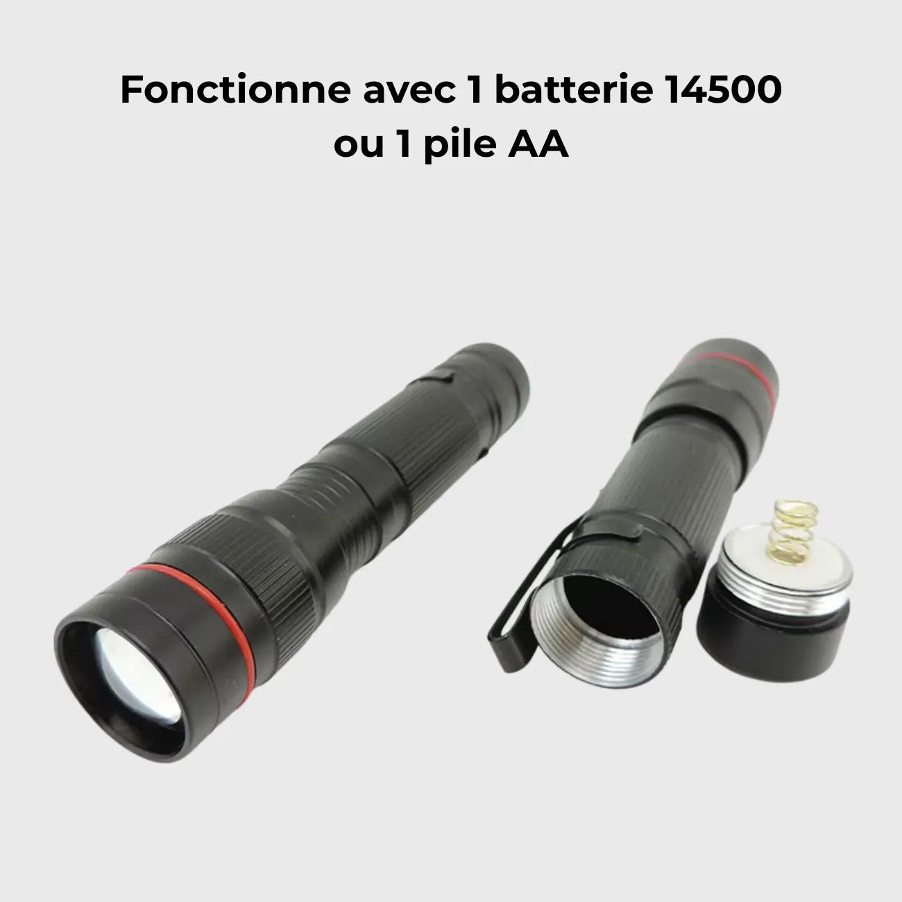 Aufladbare Taschenlampe mit Zoom | Berggrat