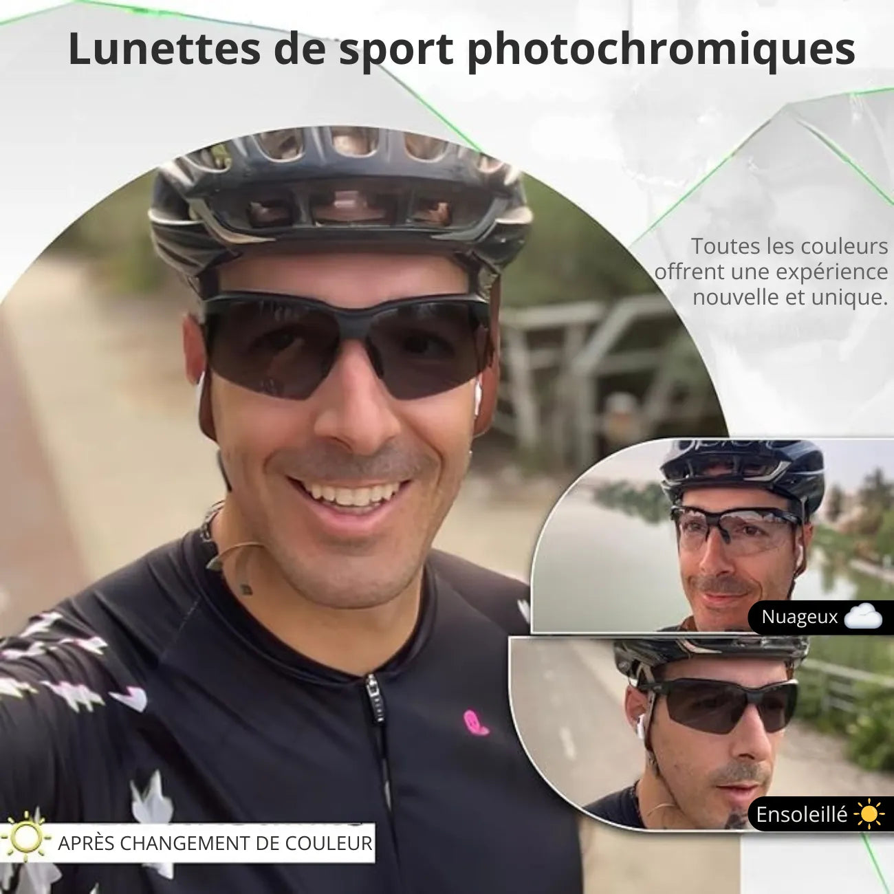 Sportsonnenbrille selbsttönend