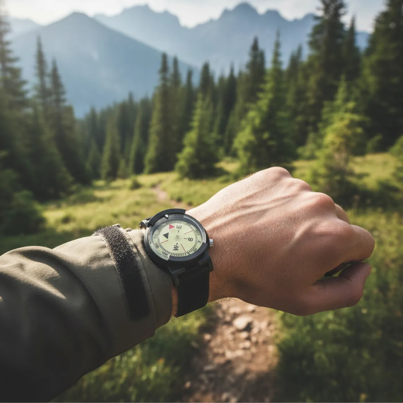 Armband-Kompassuhr für Outdoor | Berggrat