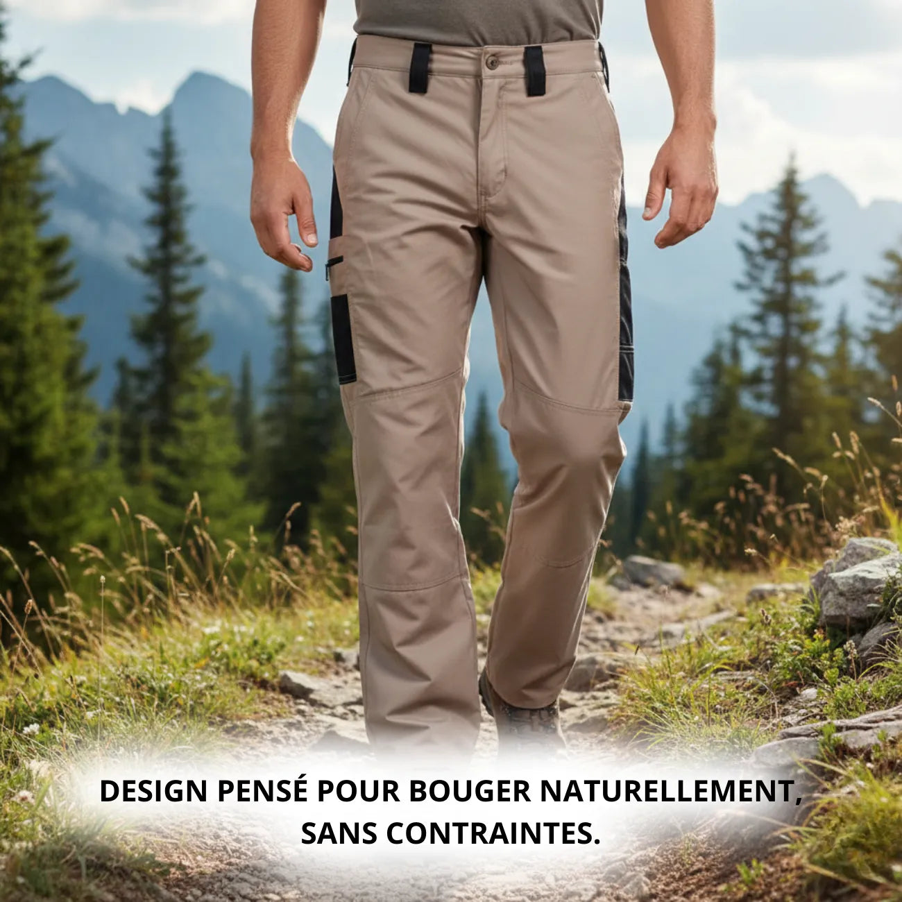 Herren Wanderhose viele Taschen