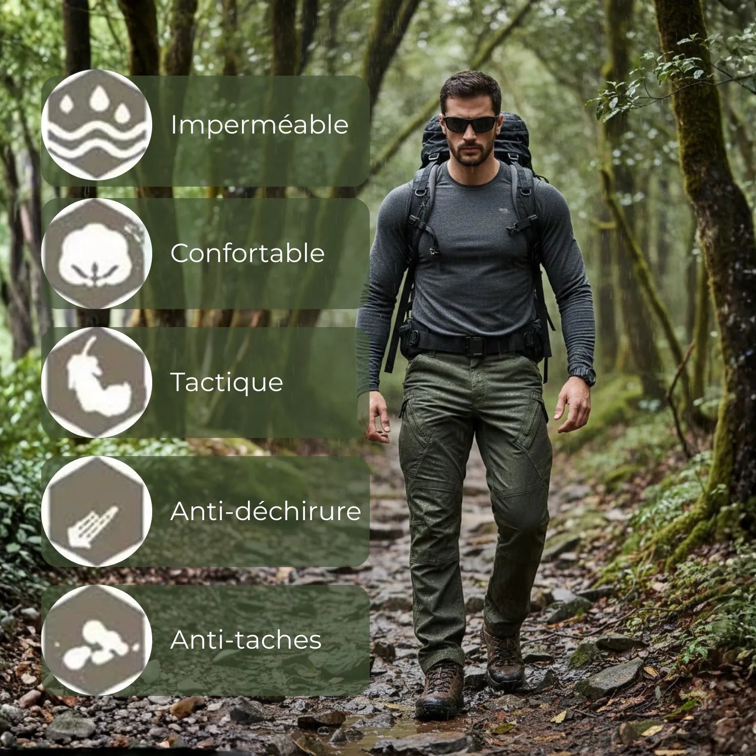 Herren Trekkinghose taktisch | Berggrat