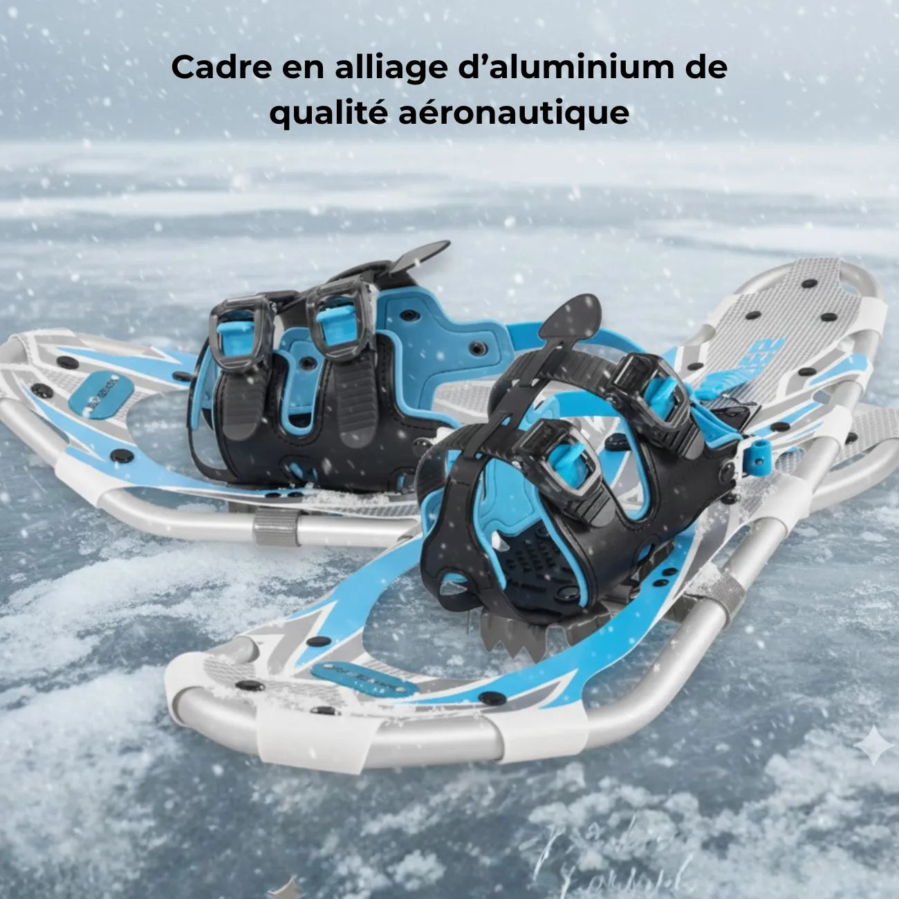 Alu-Schneeschuhe mit Stöcken | Berggrat