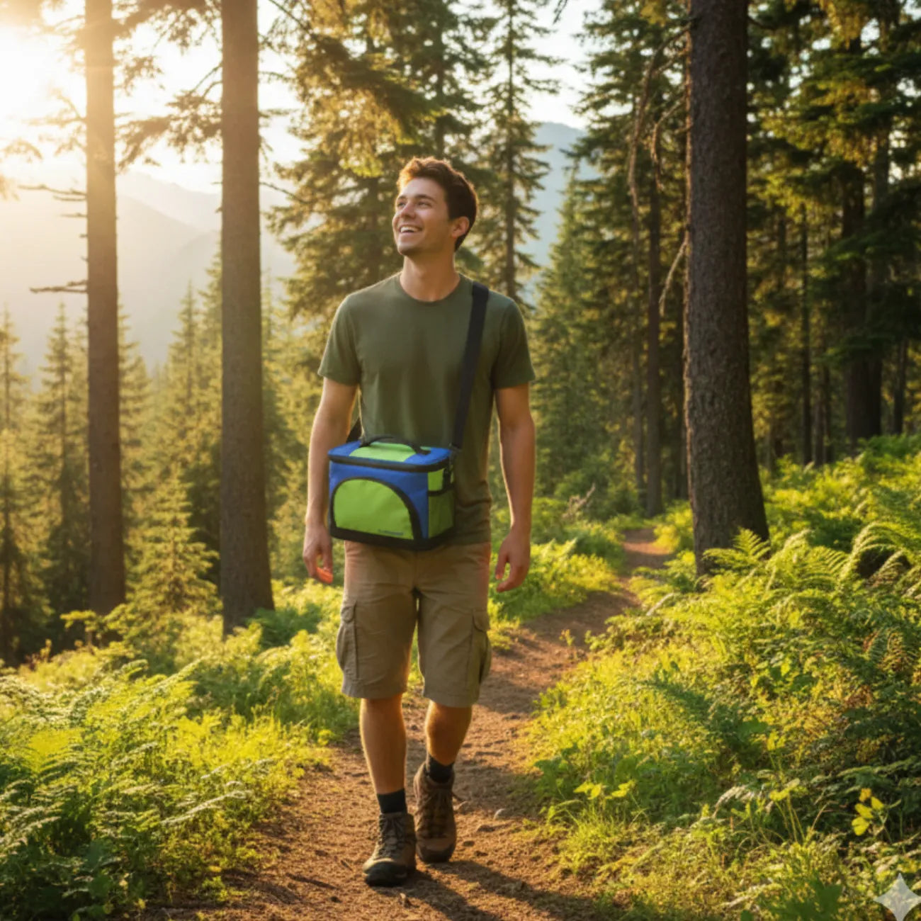 Isolierte Wandertasche für Essen | Berggrat