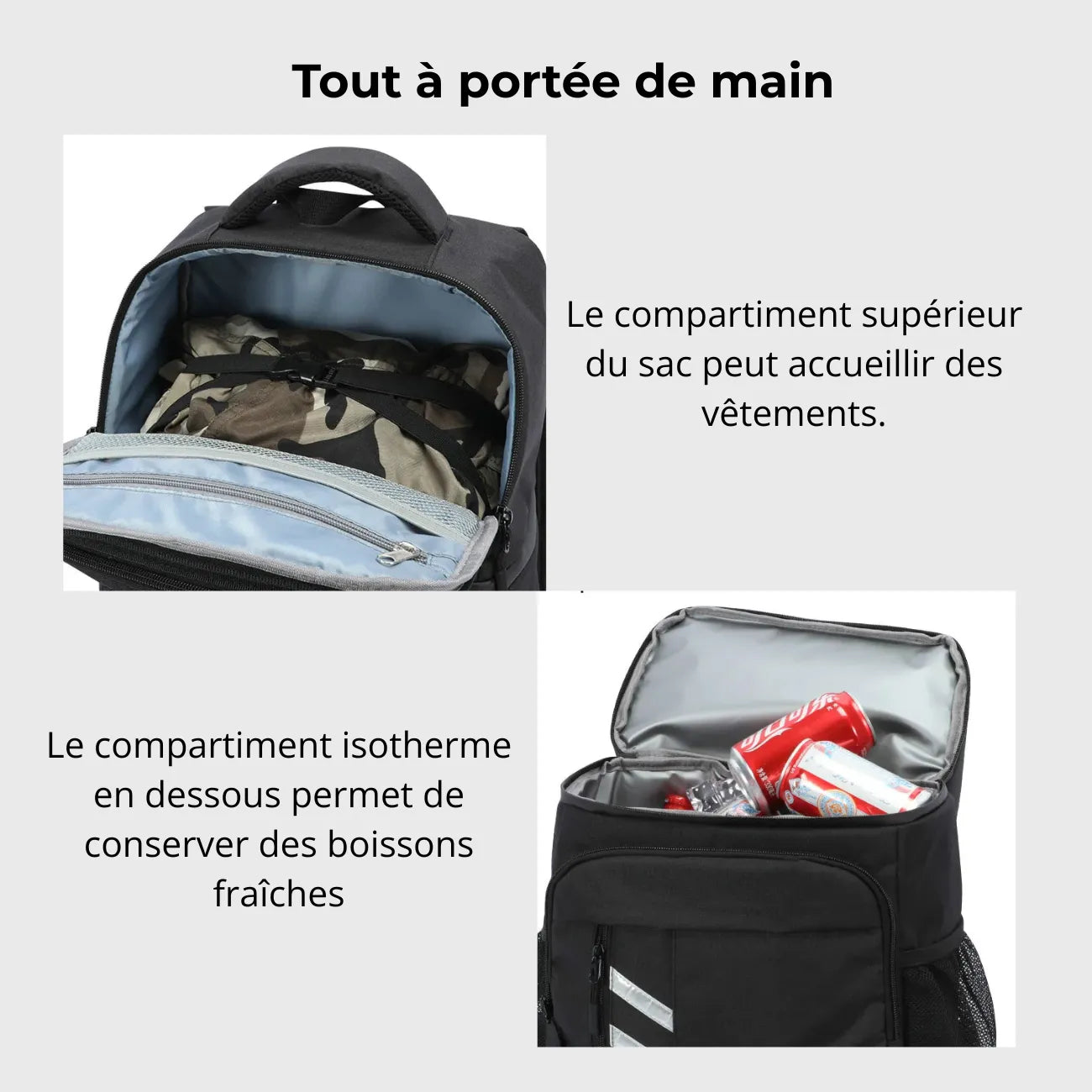 Kühlrucksack 40L fürs Wandern | Berggrat